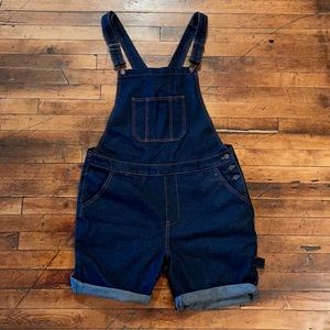 Men’s Denim Overall Shorts XL